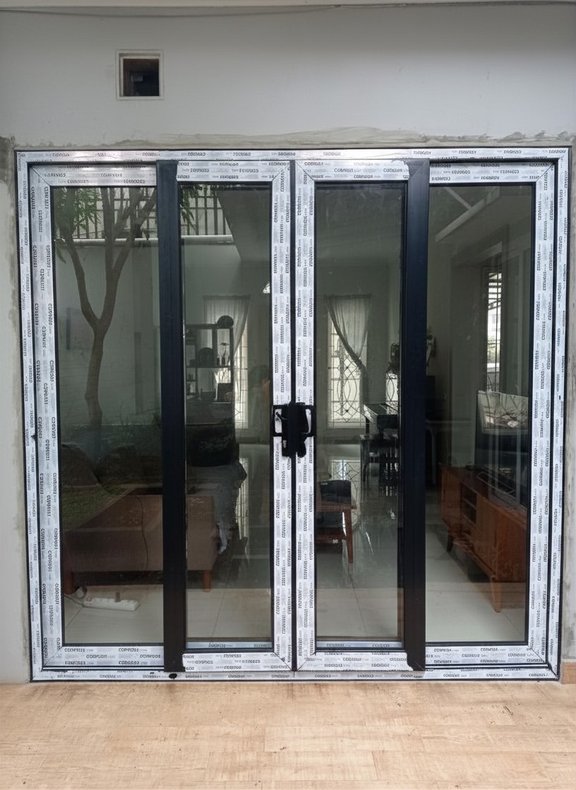 Pintu Sliding 3 Daun uPVC Jekupin