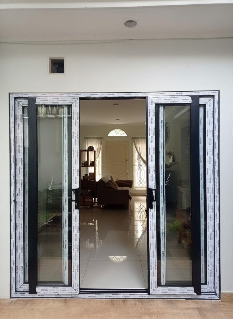 Pintu Sliding 3 Daun uPVC Jekupin